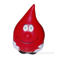 Water Droplet Guy-shaped Foam Toy Stress Reliever, Available in Funny Styles, Made of PU